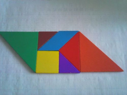 七巧板怎样拼出一个平行四边形