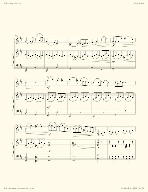 钢琴谱 - b小调协奏曲(第一乐章)