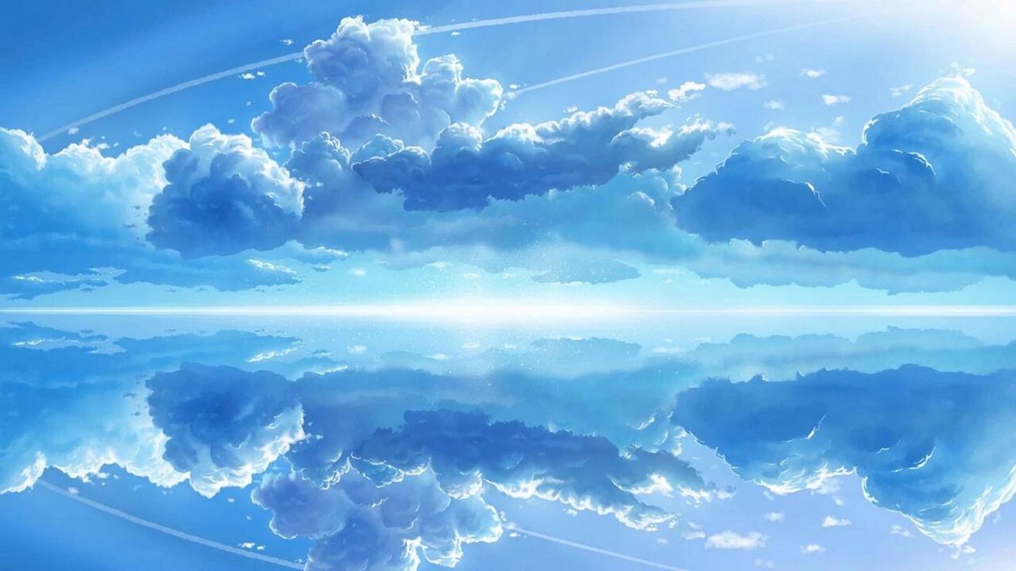 壁纸分享丨梦幻云朵壁纸来啦 云朵变化无常96,一朵朵飘在蓝色的天空