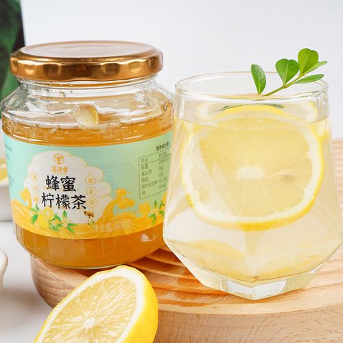 葛厚荣蜂蜜柠檬茶500g罐装柠檬水果酱芦荟水泡冲饮茶