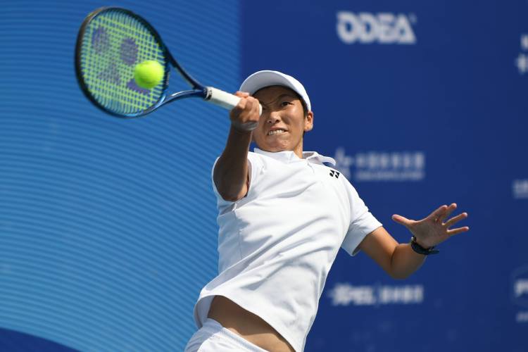 当日,在江苏常州举行的2021中国网球巡回赛常州公开赛女子单打决赛中