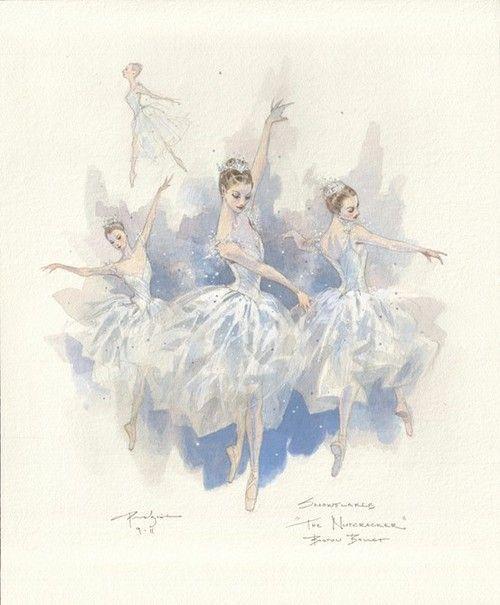 芭蕾舞者图片手绘