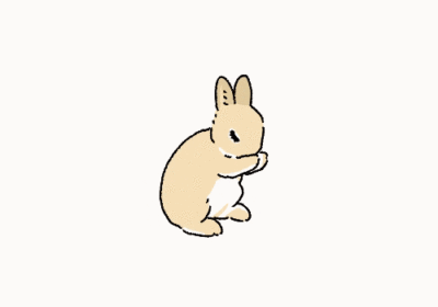 推友制作的一些超级可爱的小兔几动图,绝对有养过兔子, 太形象啦
