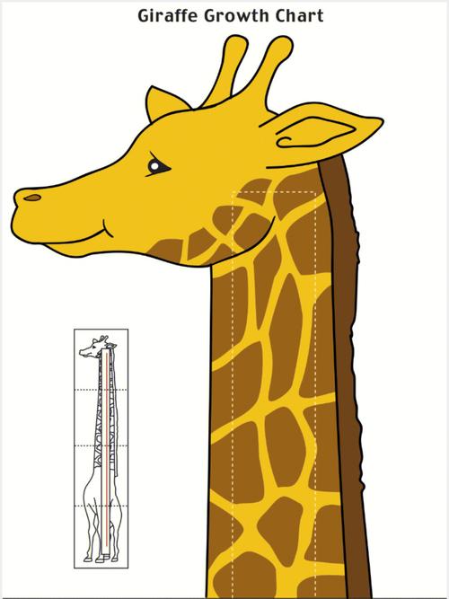 长颈鹿身高测量表