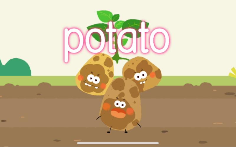 宝宝学英语,土豆(potato)我们一起来学习英语单词