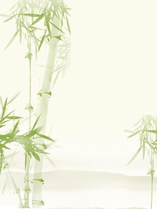 中国风手绘竹子24节气惊蛰海报背景