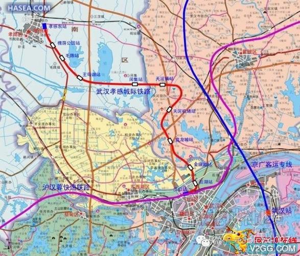 汉孝城际铁路始自汉口火车站,终到孝感东站,汉孝城铁将在2015年通车.