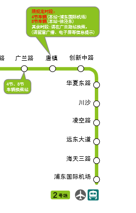 上海地铁2号线 可以直接到浦东机场吗