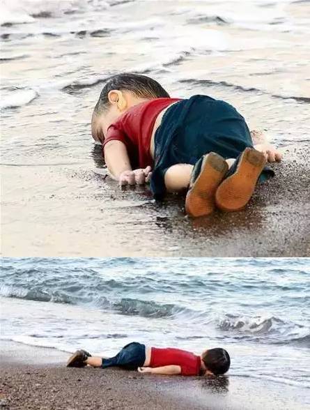 叙利亚儿童难民偷渡溺亡