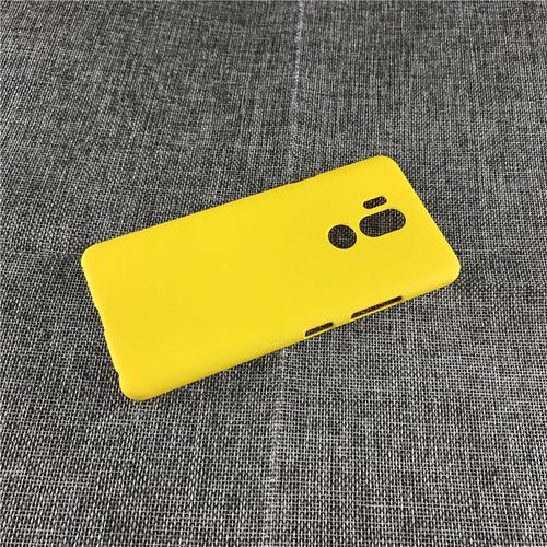 纯色黄色适用lgg7手机壳男女磨砂硬壳lgg6超薄lgg5简约适用于lg g8