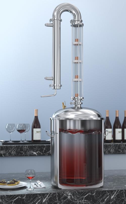 家用小型酿酒设备发酵一体化酿酒机小型家用纯露蒸馏器烧酒烤酒蒸酒
