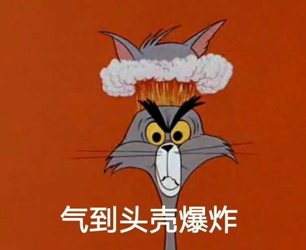 气到头壳爆炸猫和老鼠系列猫和老鼠jerry卡通表情