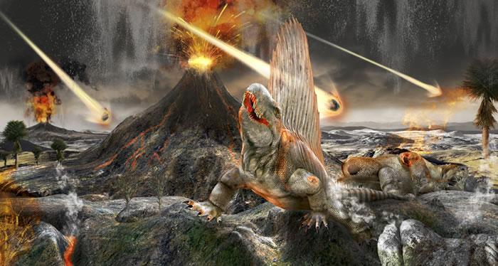 揭开恐龙灭绝之谜6500万年前大型小行星碰撞尤卡坦半岛引发超级火山